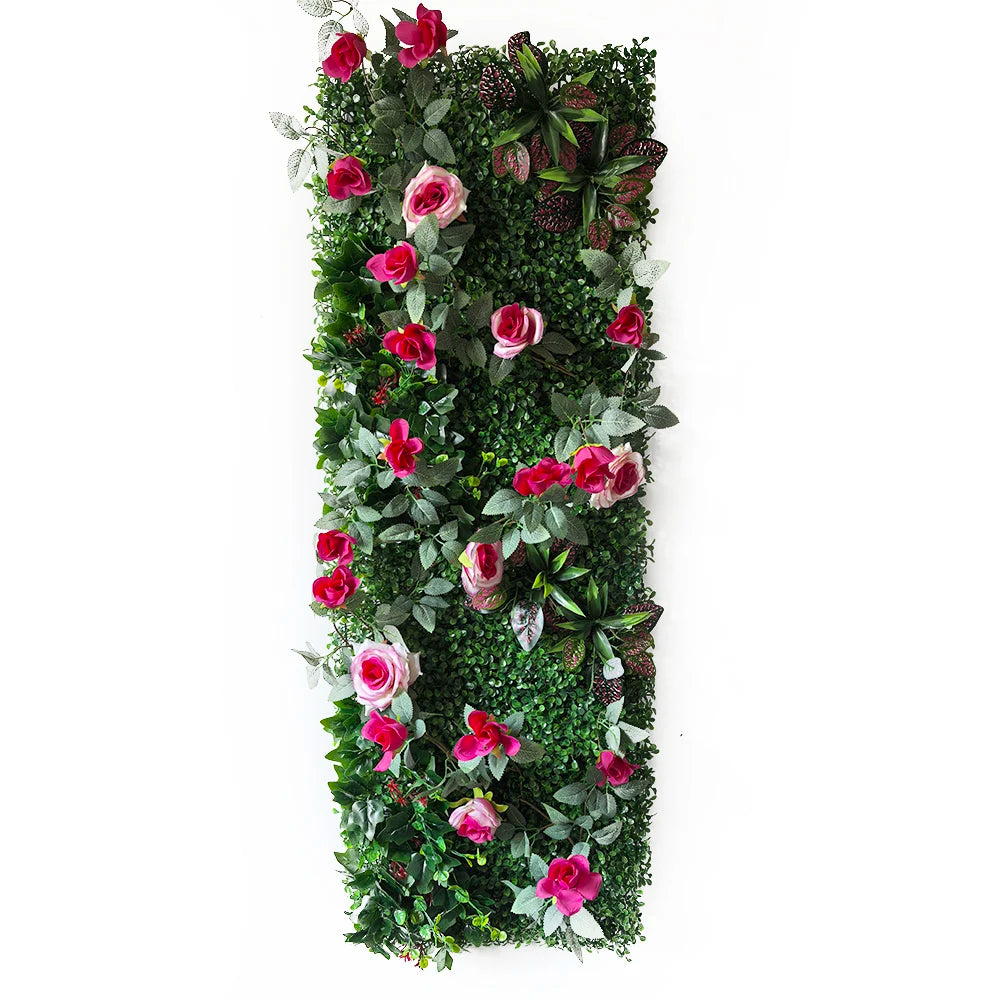 mur végétal artificiel feuillage dense plante décorative jardin extérieur intérieur décoration murale moderne vert