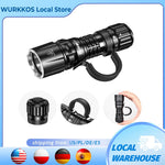 lampe torche tactique militaire résistante choc 1300 lumens 13w camouflage aluminium