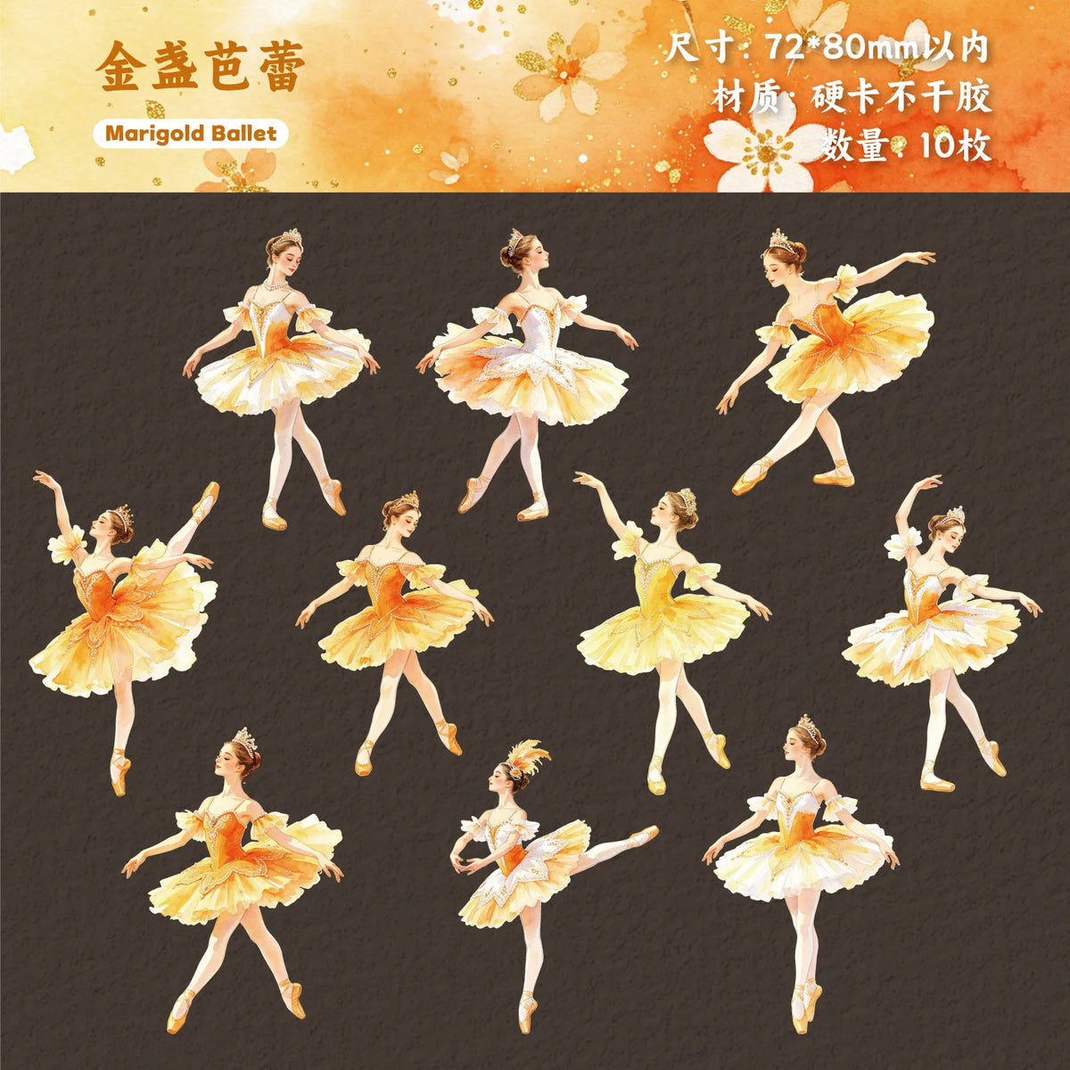 miniatures danseuses ballet tutus colorés coiffures élaborées clips scrapbooking diy