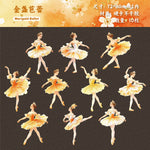 miniatures danseuses ballet tutus colorés coiffures élaborées clips scrapbooking diy