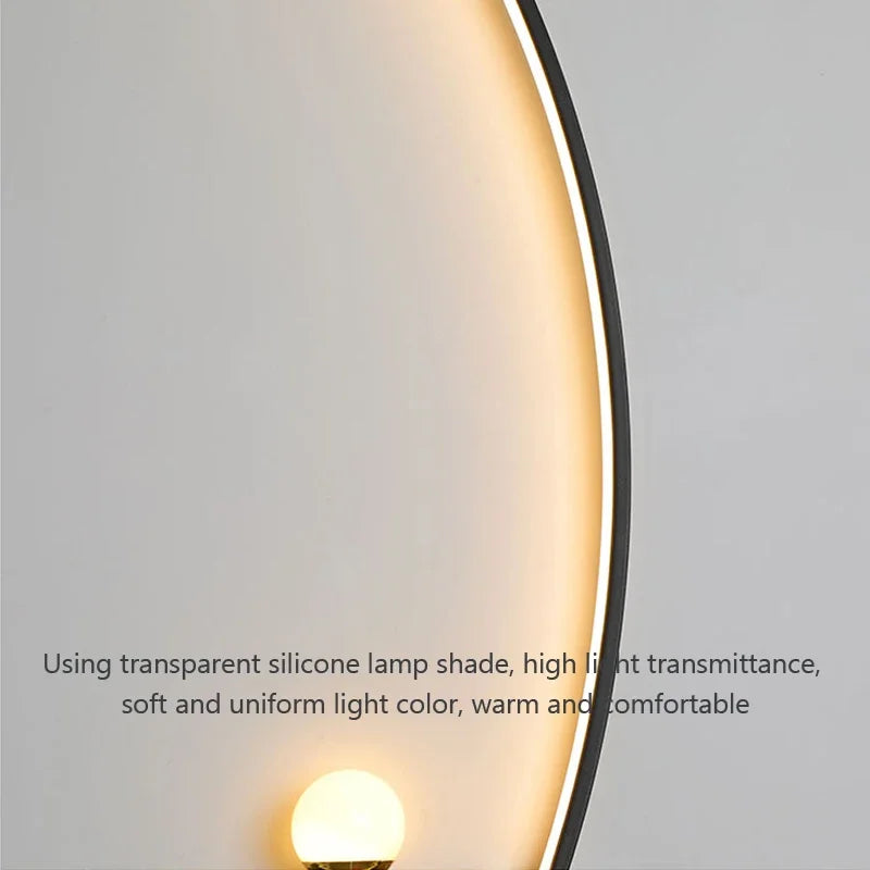 applique murale led moderne noire 55cm 105cm lampe led minimaliste chambre salon