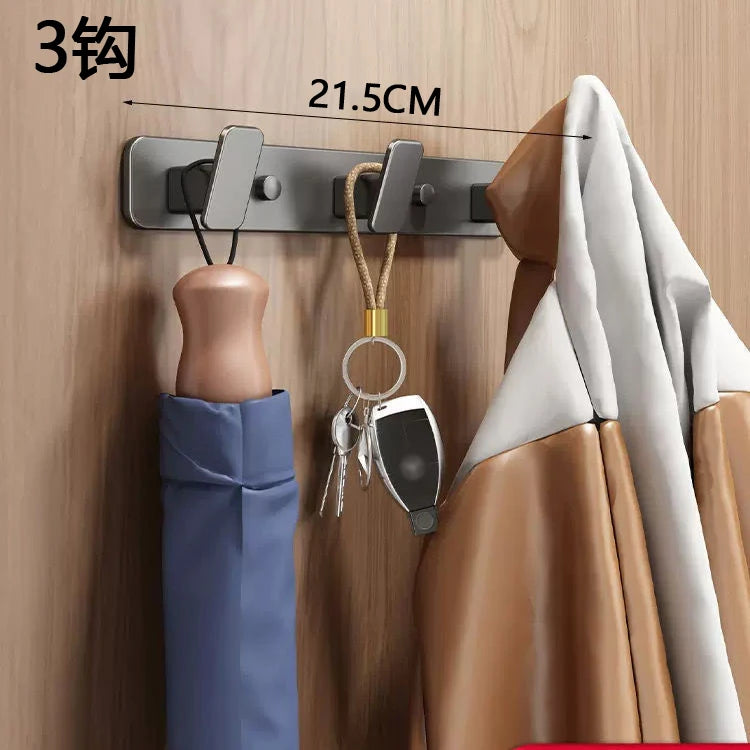 porte sacs mural gris moderne crochets fixations objets accrochés serviettes sacs