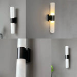 lampe murale moderne fixée mur blanc noir doré minimaliste éclairage intérieur chambre cuisine salon