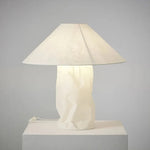 lampe table moderne papier blanc texture froissée 6000k 4000k 3000k