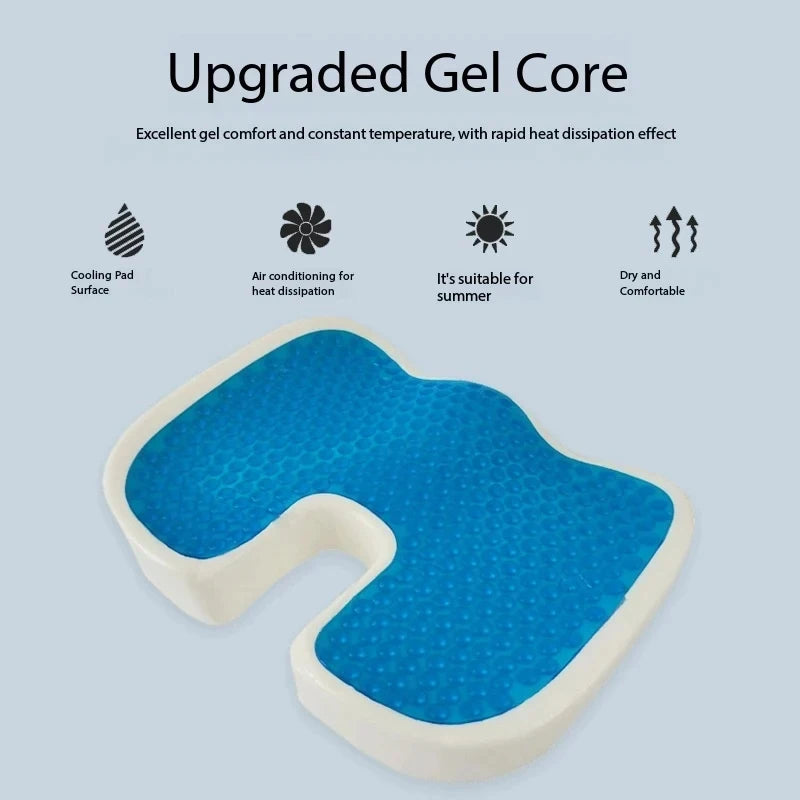 coussin siège mousse mémoire forme gel core contemporain noir bleu amovible lavable