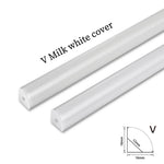 profilé aluminium bande led rigide couvercle opale argenté éclairage intérieur moderne