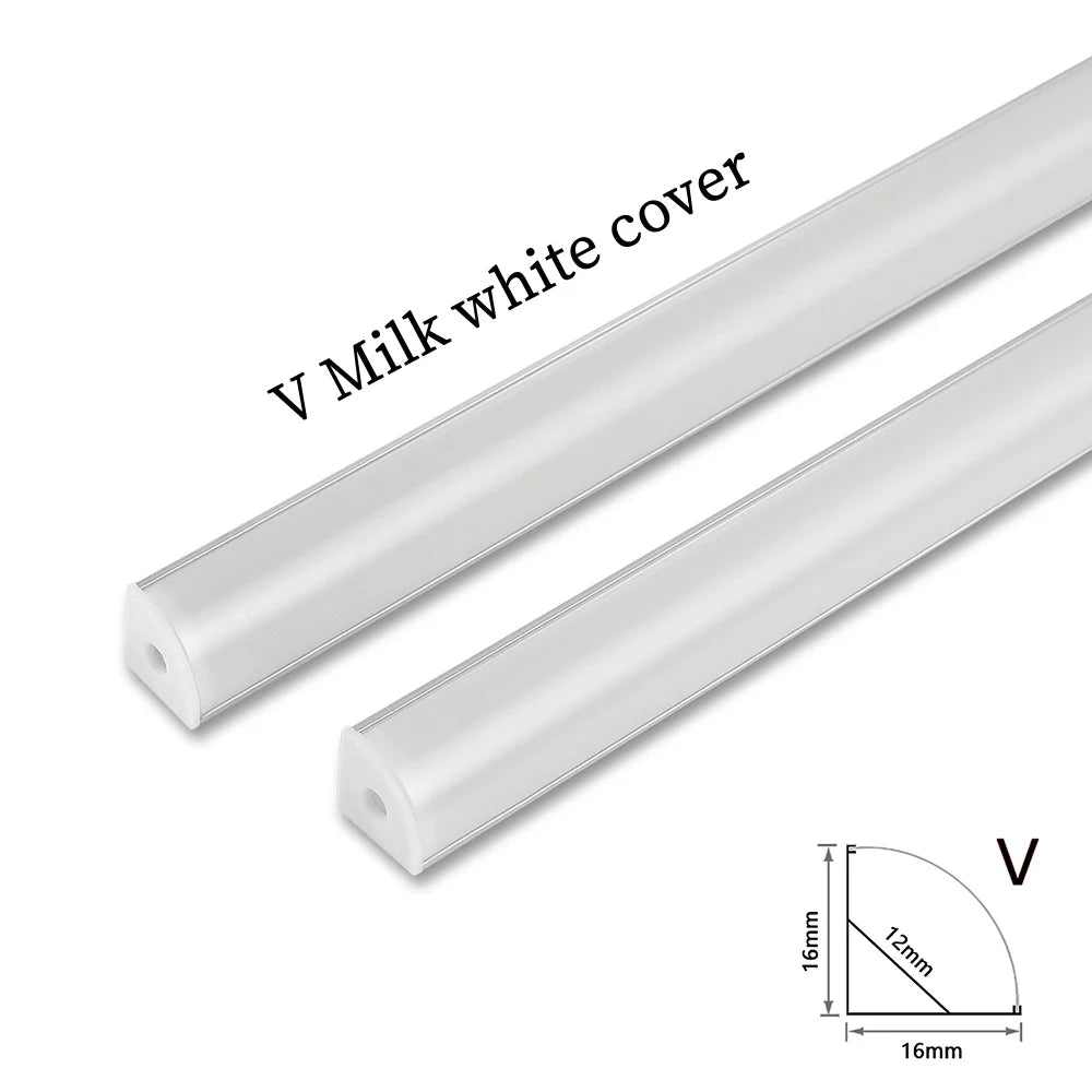 profilé aluminium led blanc diffuseur opale barre lumineuse linéaire mur intérieur moderne