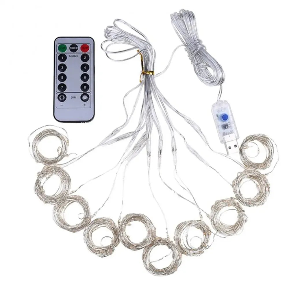 guirlande lumineuse usb blanc chaud multicolore moderne diy 300leds 200leds 100leds adaptable chambre festivités
