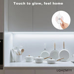 ruban led flexible blanc moderne interrupteur tactile adhésif guide luminosité usb alimentation minimaliste