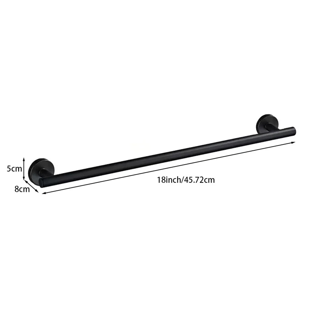 porte serviettes mural acier inoxydable or argent noir lisse moderne fixations vis serviette