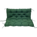 coussin balançoire extérieur gris capitonné imperméable rubans fixation banc jardin moderne