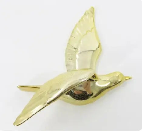 décoration murale moderne or argent blanc oiseaux céramique adhésif minimaliste