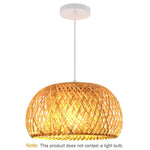 lampe suspendue tissage rotin naturel moderne rustique pince lampe câble électrique opacité led chinois