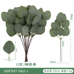 feuilles eucalyptus artificielles bouquet vert blanc decoration mariage exterieur naturel photo prop deco branchées