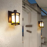 lampe murale bronze classique rustique texture métallique finition lisse extérieure étanche ip65 moderne