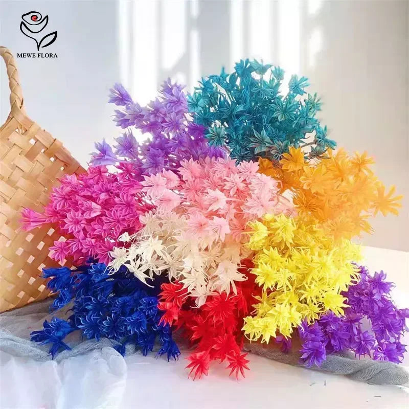 décoration intérieure fleurs artificielles violet rose blanc jaune bleu rouge vert moderne minimaliste