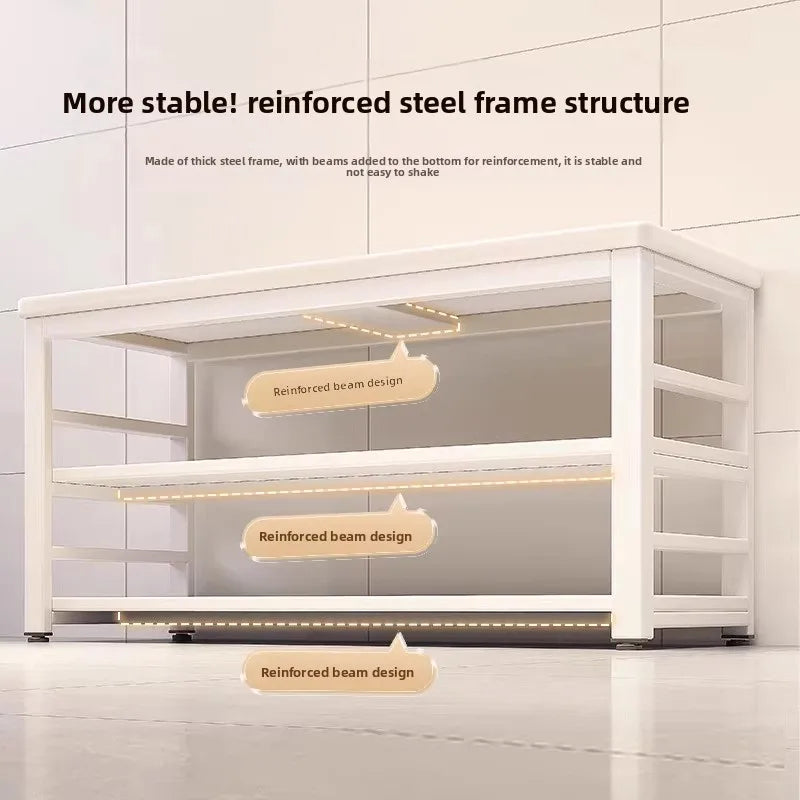 meuble cuisine blanc moderne tiroirs tablettes roulettes multifonctionnel 120cm 60cm 80cm