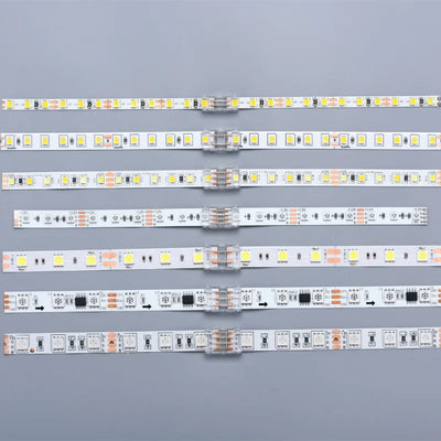 Connecteurs pour ruban LED 2 broches blancs - Installation facile sans soudure