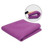 tapis yoga pliable caoutchouc naturel violet rose bleu noir hexagonal sportif minimaliste