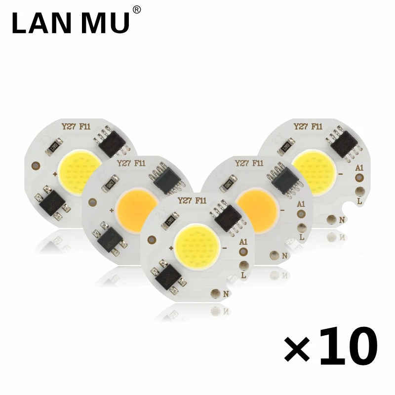 plaque led circulaire smart ic 3w 5w 7w 9w blanc moderne éclairage extérieur projecteur