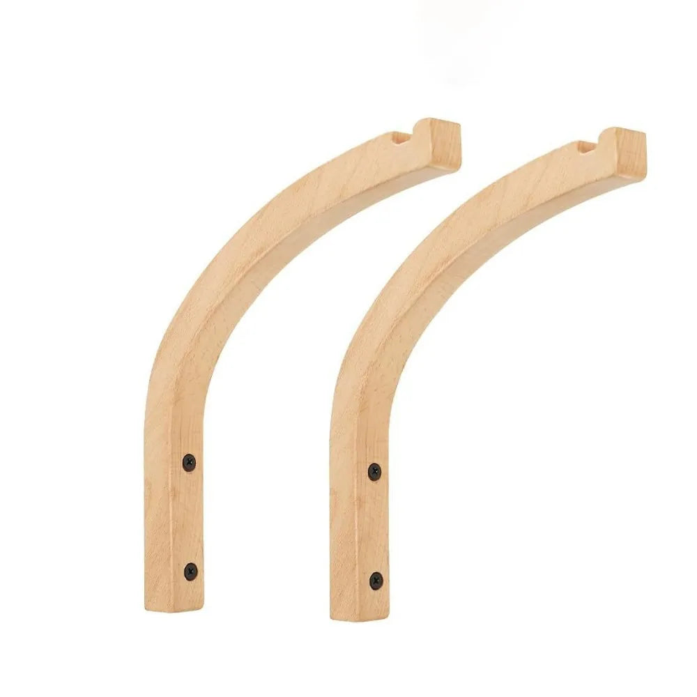 étagères murales bois clair moderne minimaliste finition brillante vis 2pcs