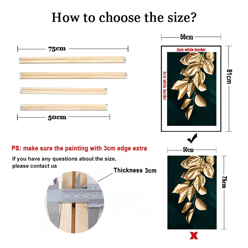 Cadre photo en bois carré avec peinture décorative
