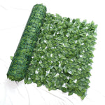 rideau végétal artificiel feuilles vertes grille métallique moderne clips fixationextérieur decorationbalconjardin