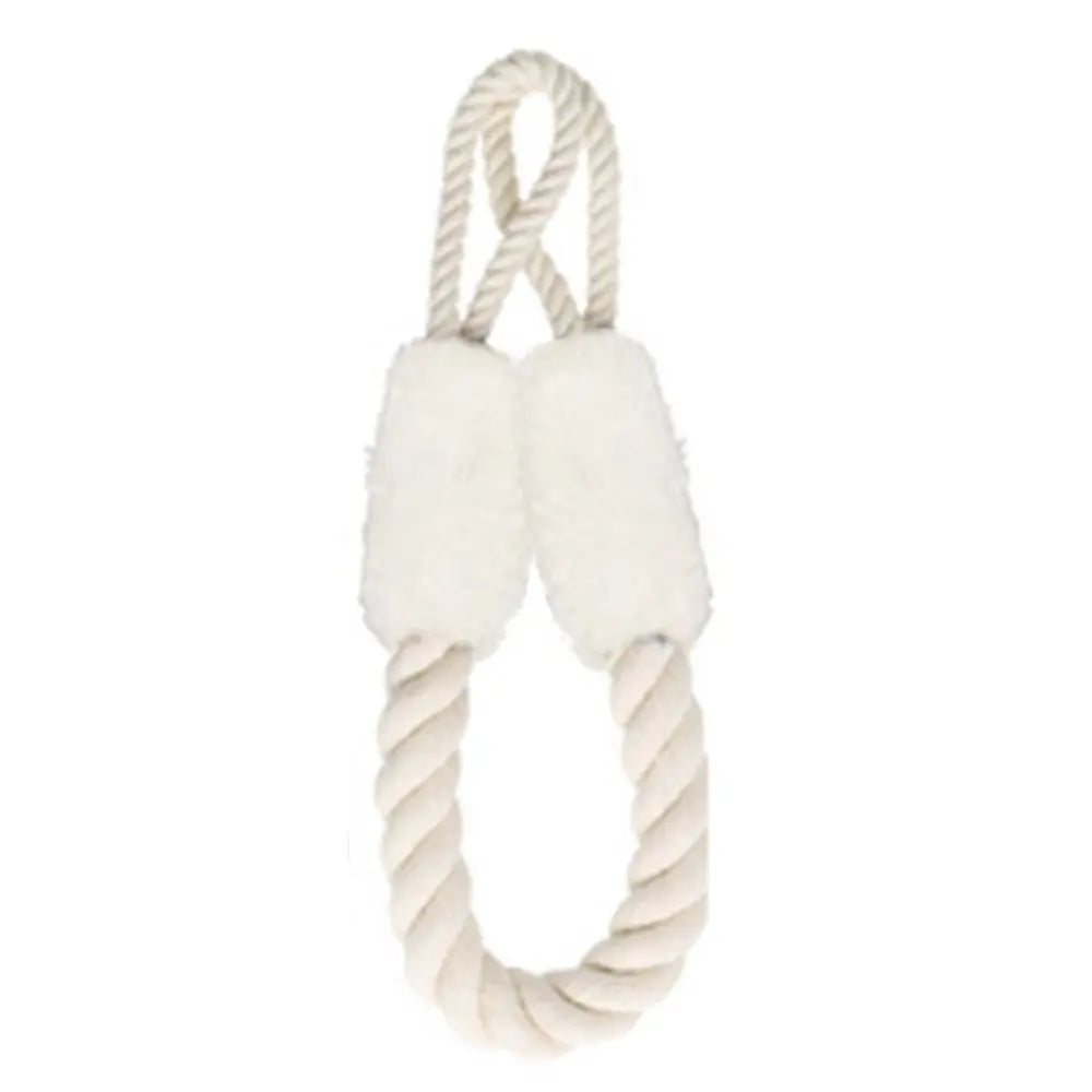 boucle porte corde torsadée fourrure doublure moderne rustique blanc noir bleu marron