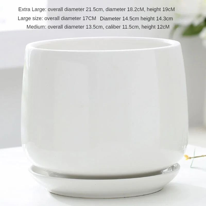 cache pots céramique modernes vert foncé gris blanc plateau support extra large large medium