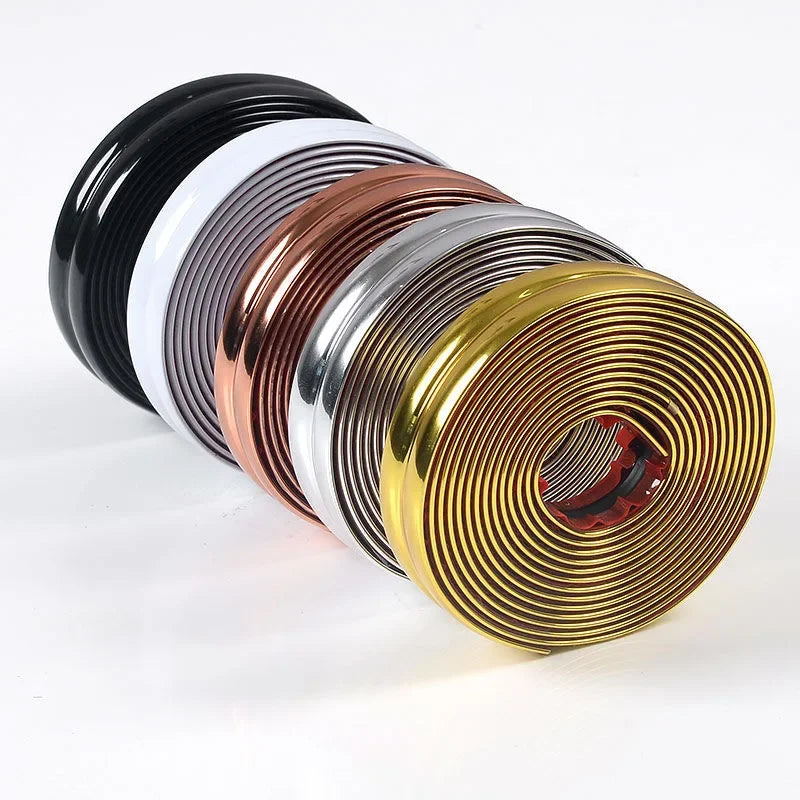 ruban adhésif décoratif or cuivre noir brillant moderne élégant 10mm 20mm