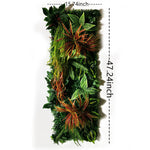 mur végétal artificiel feuillage dense plante décorative jardin extérieur intérieur décoration murale moderne vert