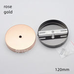 disque suspension lampe métal fer moderne blanc chrome rouge bronze pearl black gold bronze