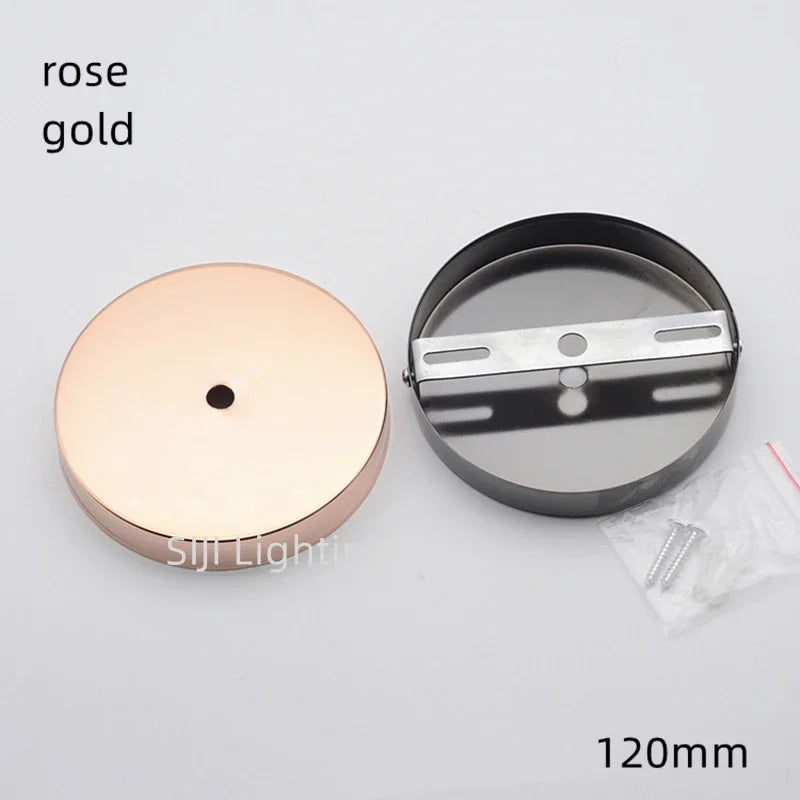 disque suspension lampe métal fer moderne blanc chrome rouge bronze pearl black gold bronze