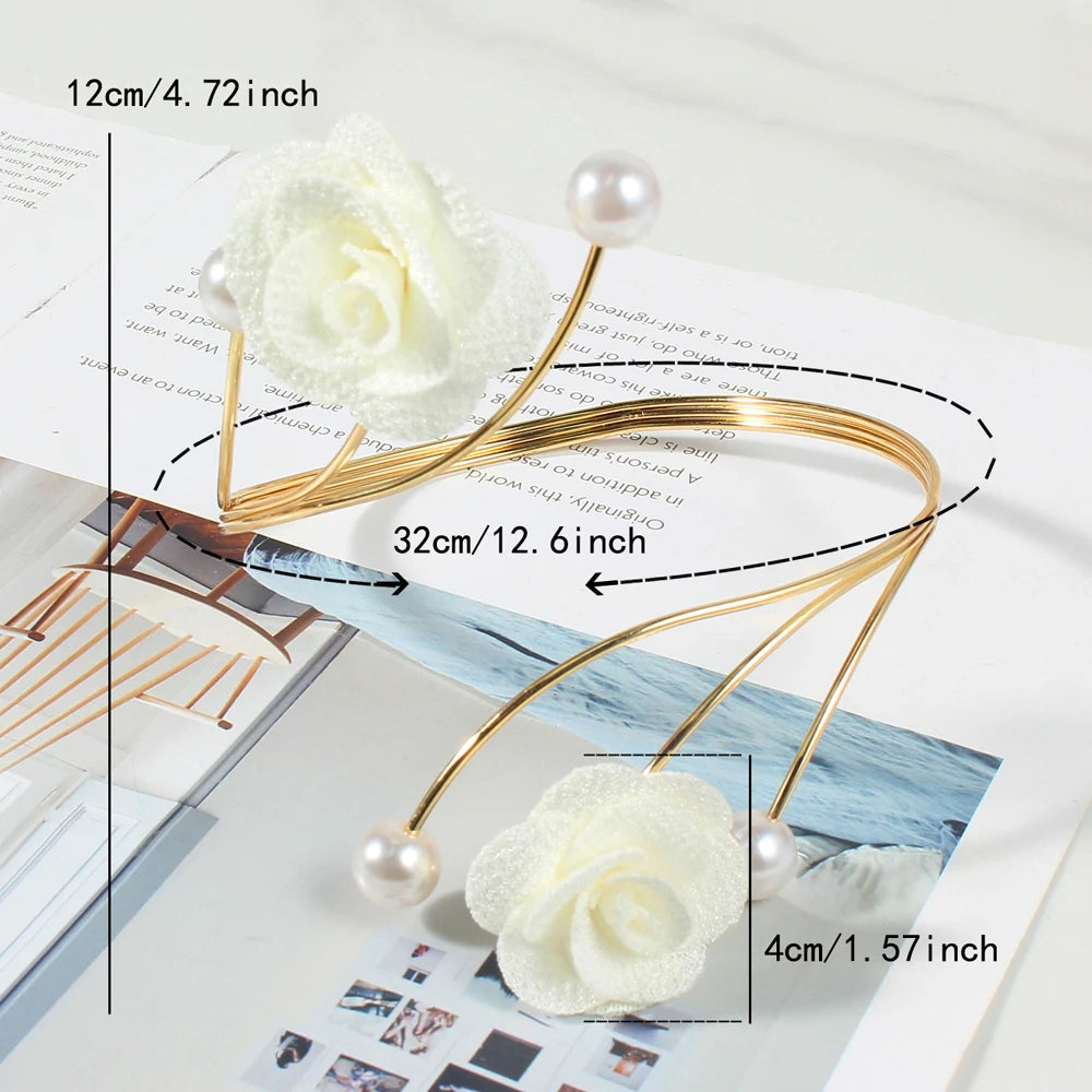 accessoires fenêtre rideau clips roses tissu moderne élégant off white rouge doré