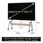 meuble tv mobile moderne roulettes support 32 60 pouces rangement salon chambre
