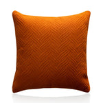 coussins carrés modernes motif zigzag bleu gris vert orange décoration lit voiture
