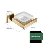 accessoires salle bain doré moderne minimaliste double étagère porte serviettes porte papier toilette brush