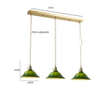 lampe suspendue vintage vert ombre matériau pierre verre 25cm ajustable 200cm autonomie e27