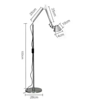 lampe moderne argentée réglable sans filaire opaquer nordiqueTouchable switch