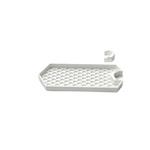 support rangement mural rose clair jaune noir grille hexagonale clips fixation rangement douche réutilisable