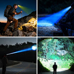 lampe frontale rechargeable usb tête bande ajustable mode lumière camping