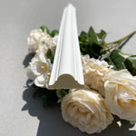 moulures decoratives resine blanc modernes adhésives mur fond plinthe profiles lisses opaques