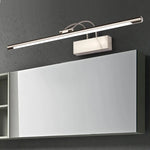 lampe led moderne argentée fixée mur 60cm clips fixation 12w