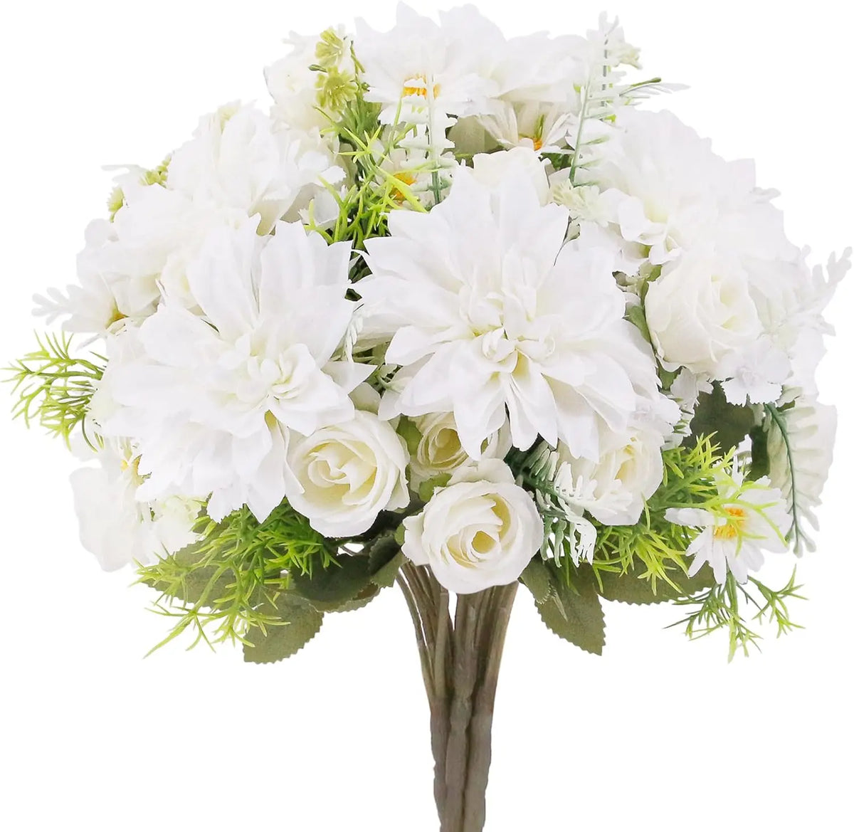 décoration mariage bouquet fleurs artificielles roses dahlias hortensias intérieur romantique champêtre