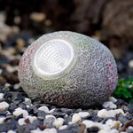 lampes extérieures rocheuses led naturelles décoratives patio jardin marron vert gris