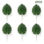 feuilles artificielles tropicales vertes décoration extérieure naturelle mariage anniversaire fête hawaïenne luau