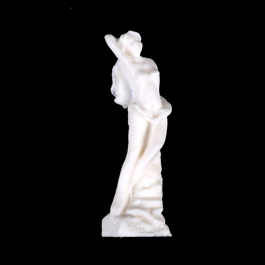 statue déesse résine blanche art antique grec romain miniature jouet collection deco chambre fille