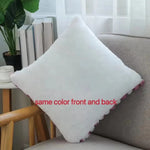 housses coussin polyester rayées blanc modernes adhésives occasionnelle décoration maison