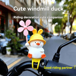 jouet canard jaune oreilles lapin moulin vent rose clip fixation guidon vélo enfantin