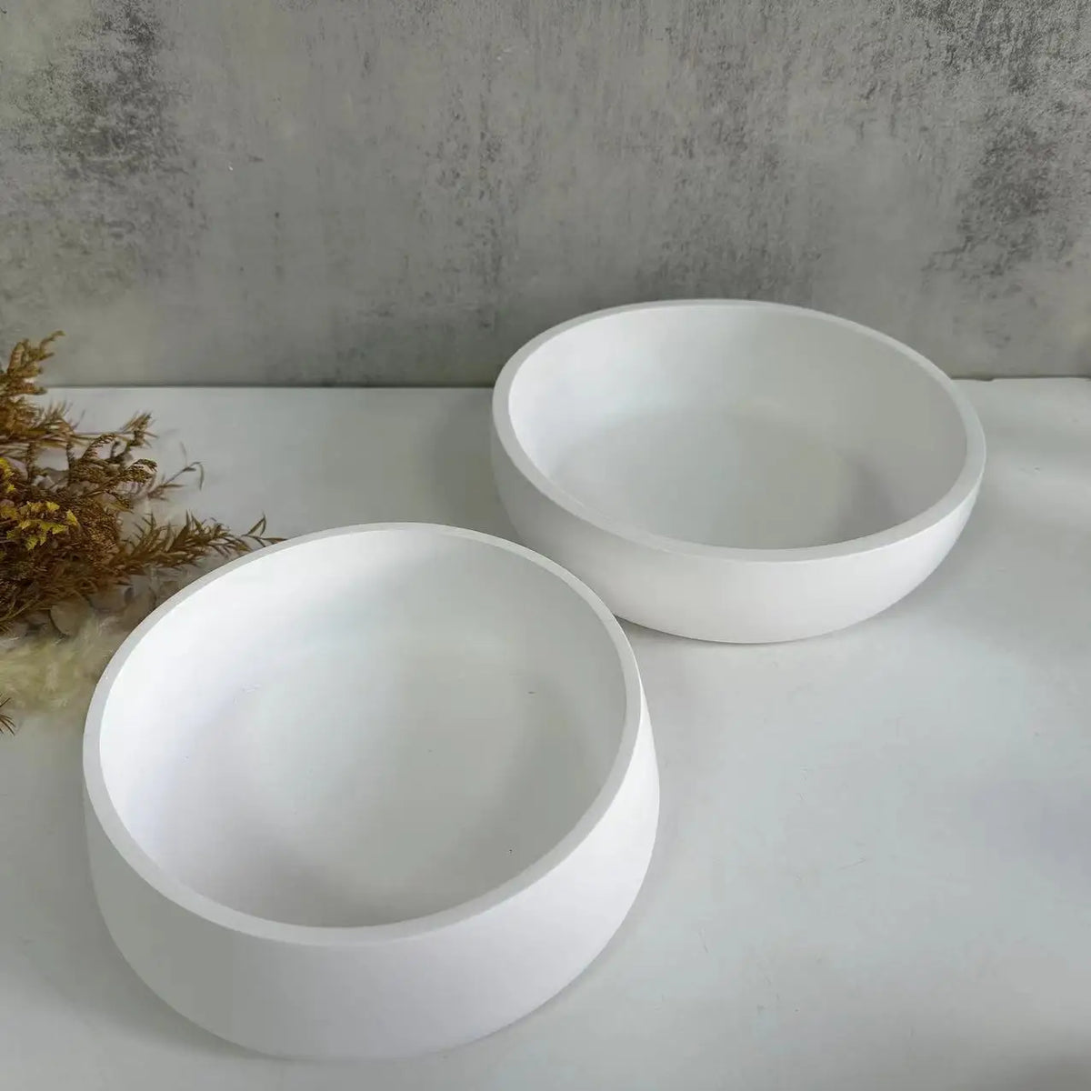 bougie fleurs séchées blanc moderne décoration intérieure rangement résistant durable minimaliste objets décor